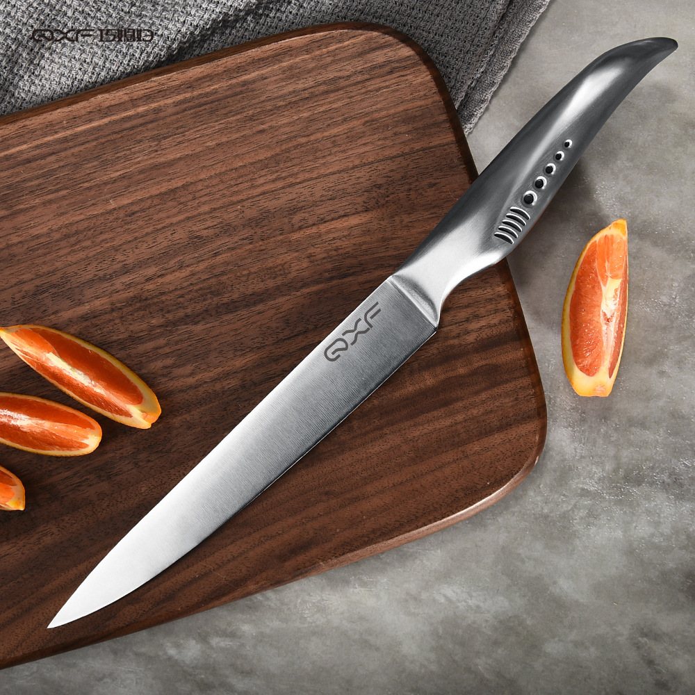 跨境爆款不锈钢切肉巧媳妇鲨鱼系列刀具多用刀菜刀西式切肉刀现货