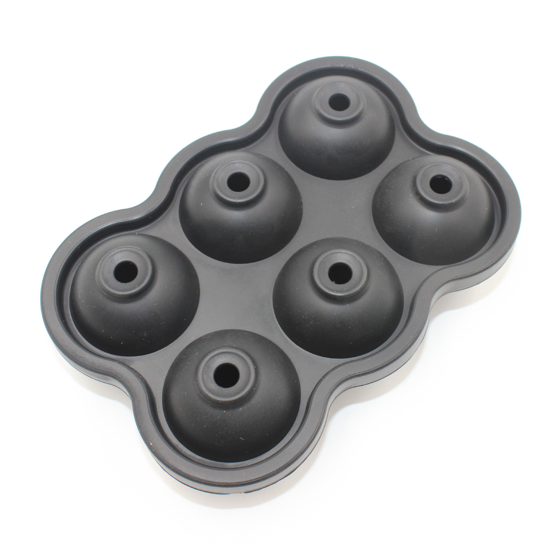 跨境爆款六连冰球模具 创意圆形冻冰块冰格硅胶6孔圆球烘焙制冰盒