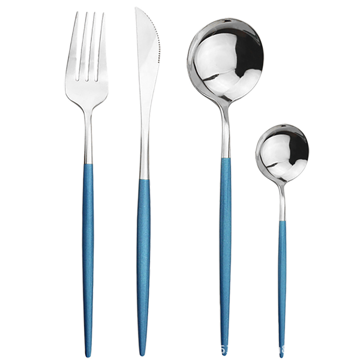 跨境不锈钢餐具16件套装 黑色礼盒刀叉勺餐具套装 亚马逊爆款餐具