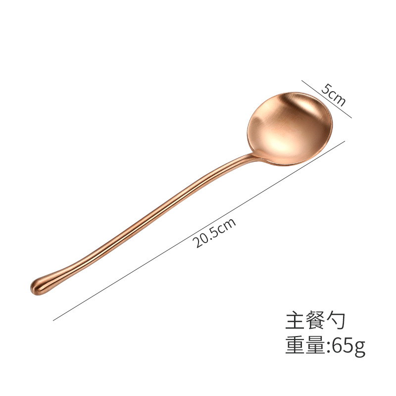 304不锈钢刀叉套装 跨境爆款餐具四件套 酒店西餐镀金复古西餐具