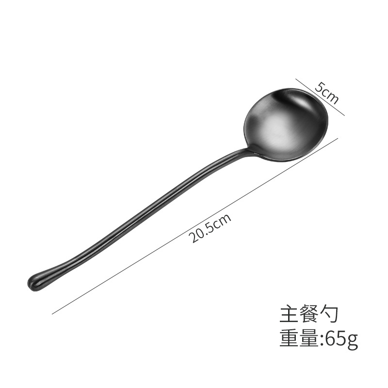 304不锈钢刀叉套装 跨境爆款餐具四件套 酒店西餐镀金复古西餐具