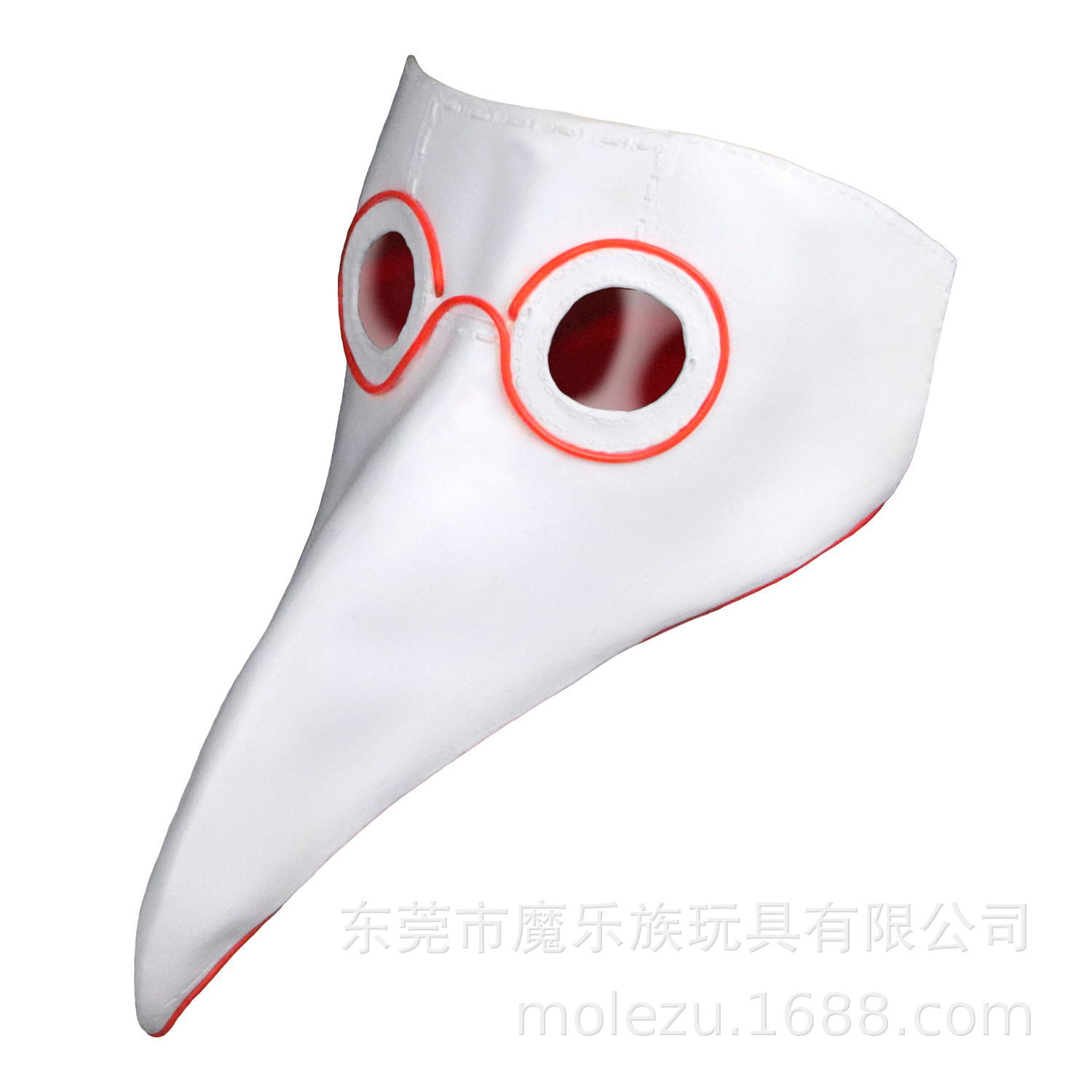 新款亚马逊ebay跨境爆款发光瘟疫医生朋克乌鸦面具万圣节鸟嘴口罩
