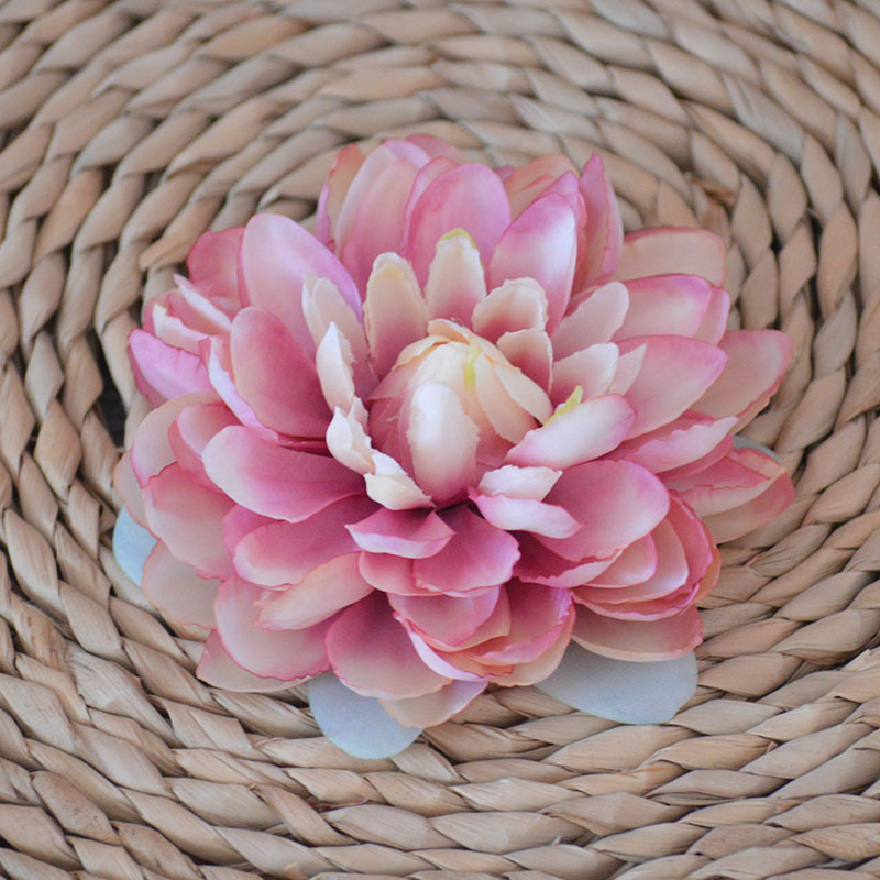 仿真花12色大丽花头大丽菊花环发饰配花婚庆花墙跨境外贸爆款花朵