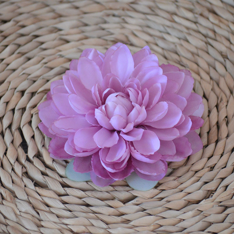 仿真花12色大丽花头大丽菊花环发饰配花婚庆花墙跨境外贸爆款花朵