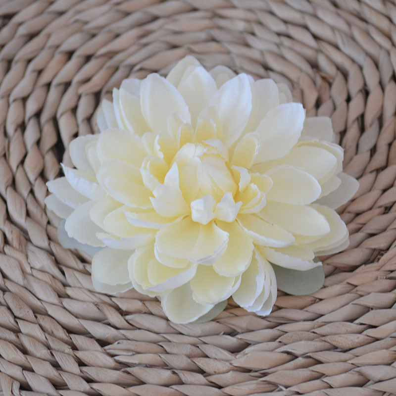 仿真花12色大丽花头大丽菊花环发饰配花婚庆花墙跨境外贸爆款花朵