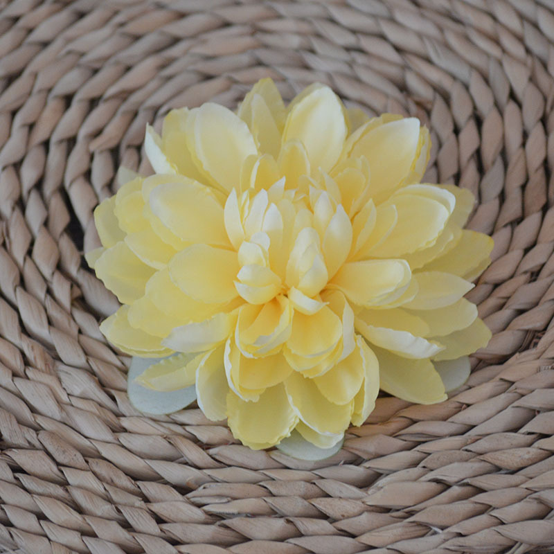 仿真花12色大丽花头大丽菊花环发饰配花婚庆花墙跨境外贸爆款花朵