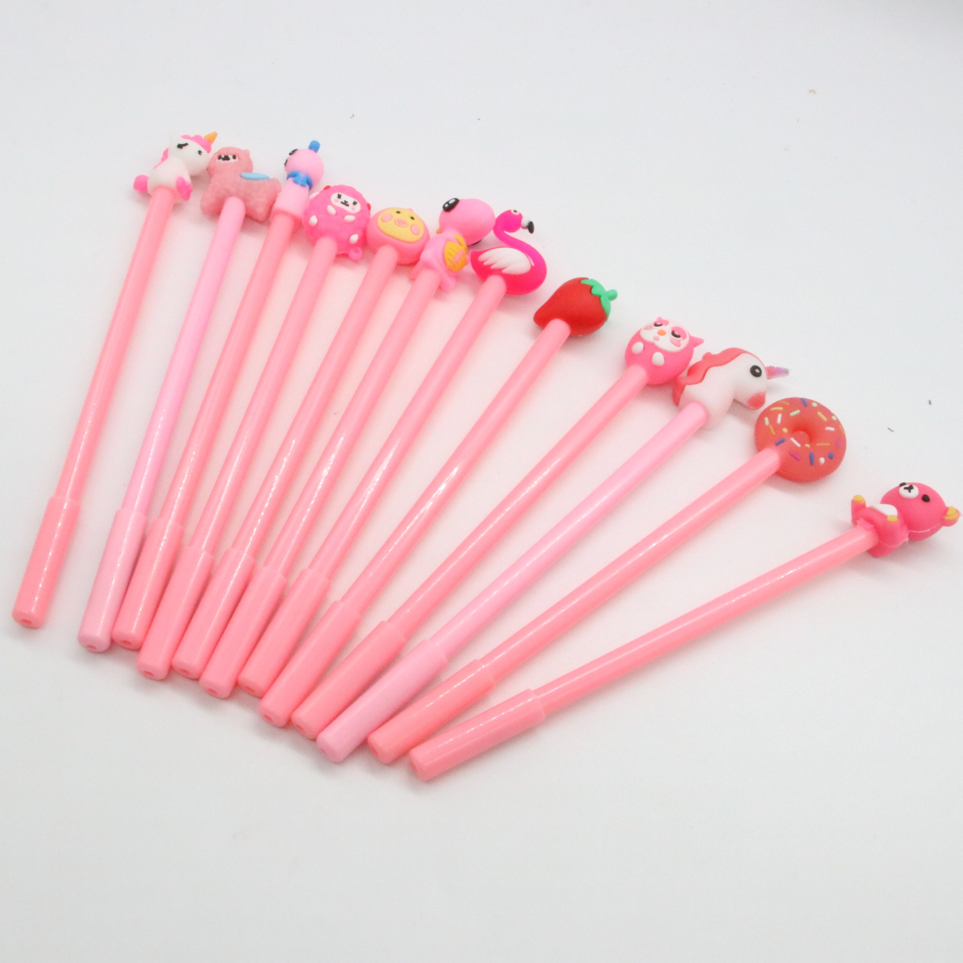 爆款PVC可爱圆珠笔中性笔 学生笔 促销款跨境电商工厂直销