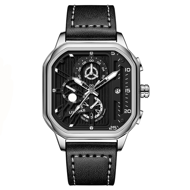 一件代发男士手表高档夜光防水手表男批发跨境爆款男表石英表