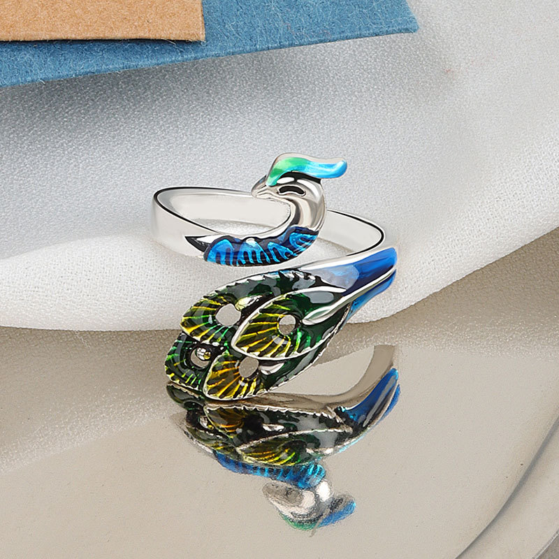 跨境爆款配饰创意开口织毛衣戒指女个性钩针带线指环毛线带线神器