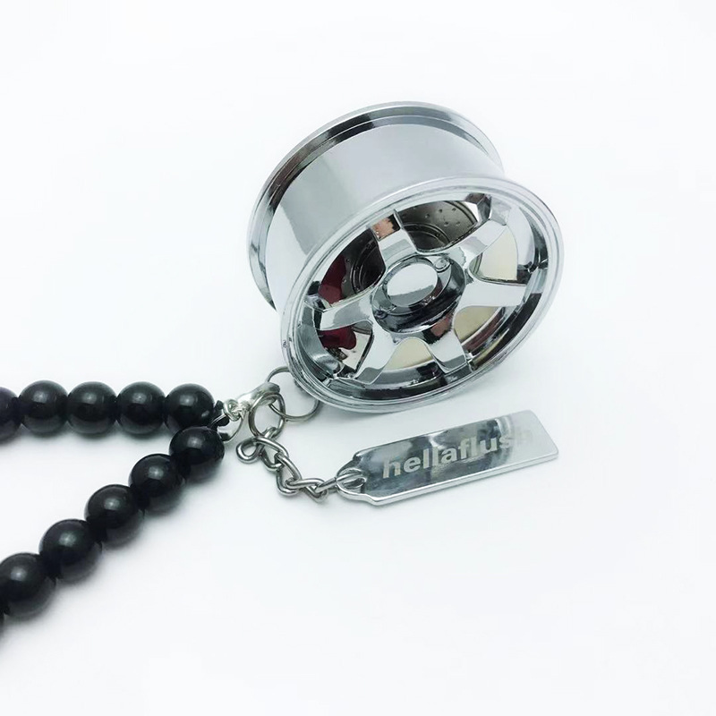 轮毂车载挂件 汽车改装TE37轮毂挂件潮牌后视镜车载挂饰