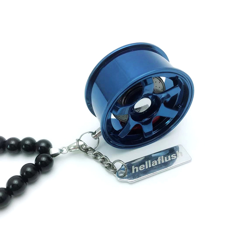 轮毂车载挂件 汽车改装TE37轮毂挂件潮牌后视镜车载挂饰