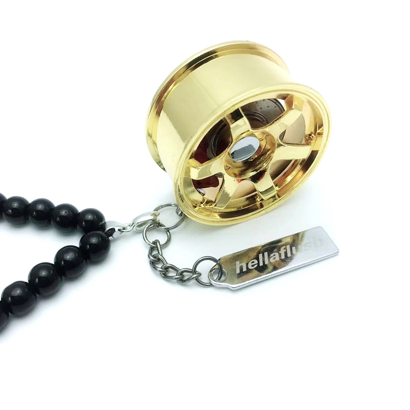 轮毂车载挂件 汽车改装TE37轮毂挂件潮牌后视镜车载挂饰