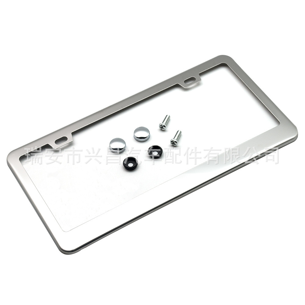 厂家新品不锈钢汽车车牌架牌照框美式车牌改装汽车