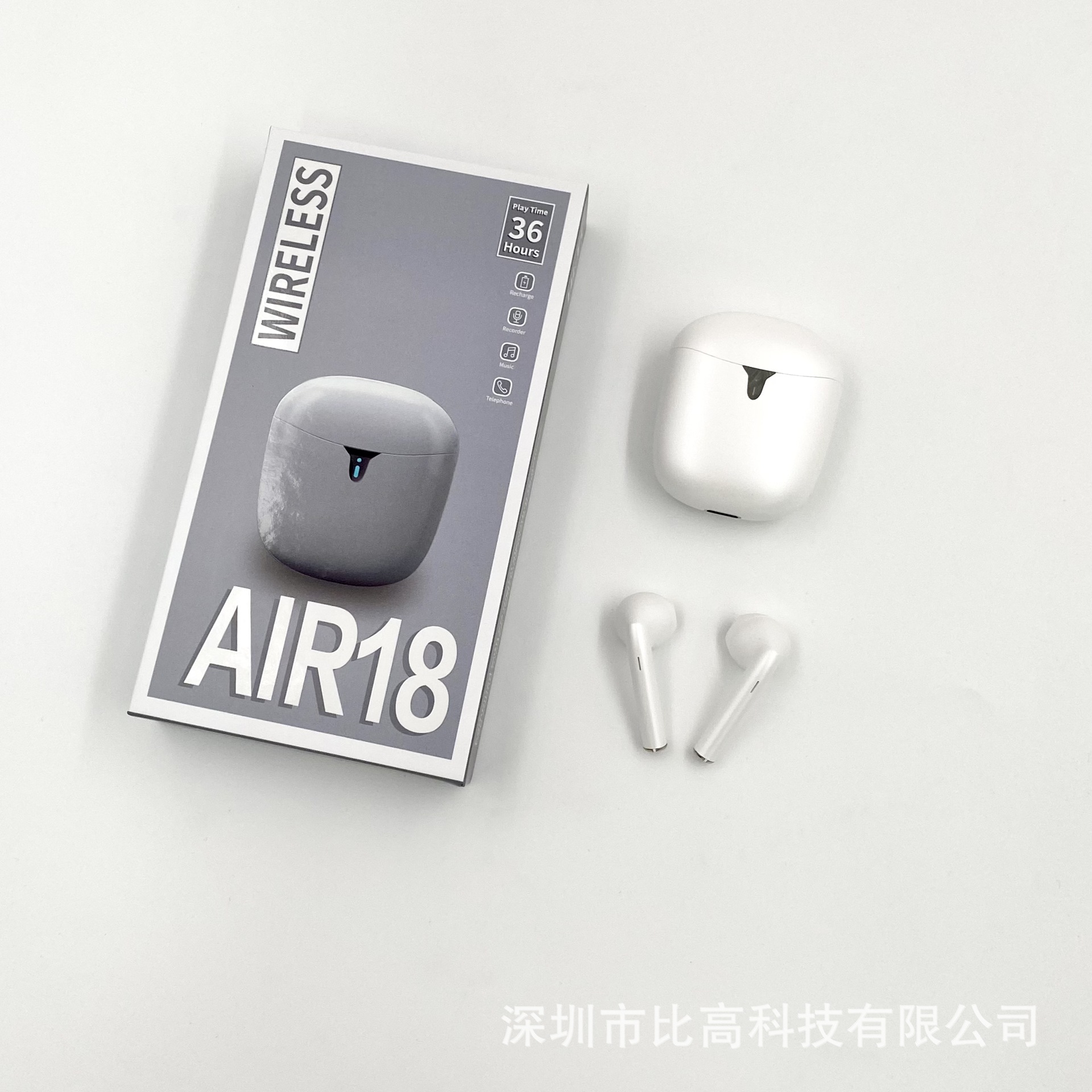 Air18 tws入耳式运动5.0双耳TWS无线蓝牙耳机air12 15