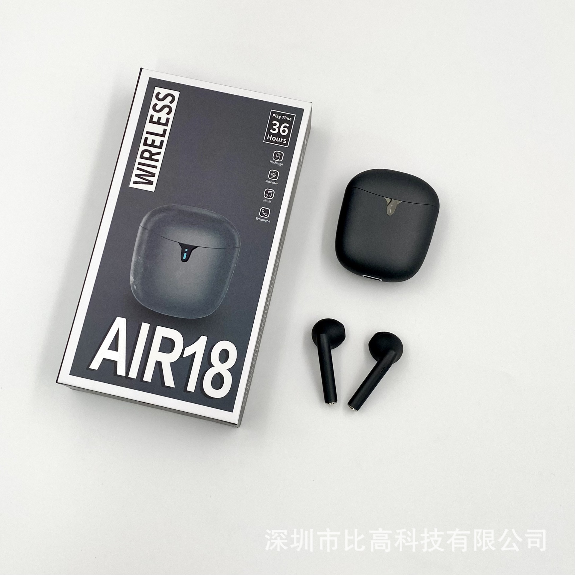 Air18 tws入耳式运动5.0双耳TWS无线蓝牙耳机air12 15