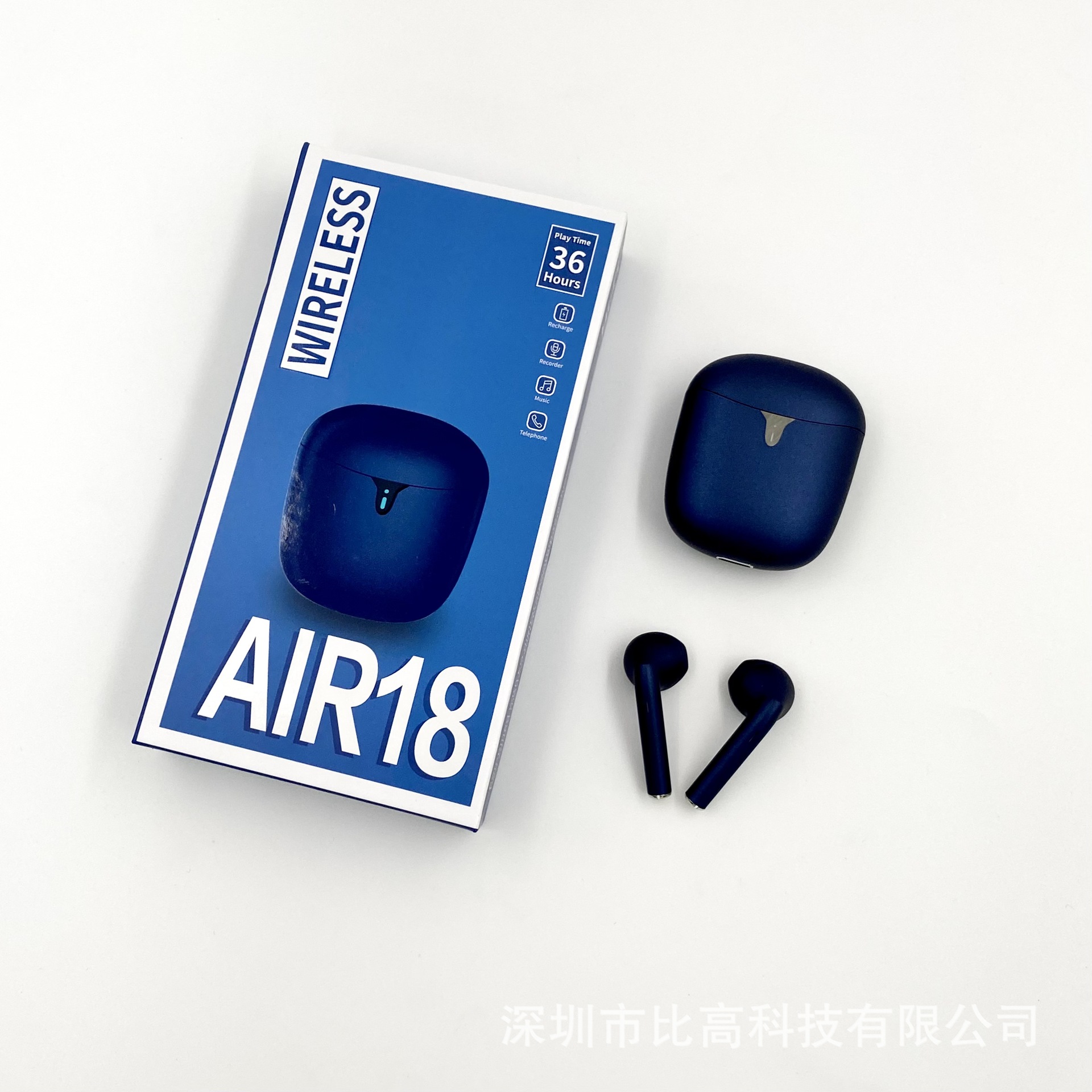 Air18 tws入耳式运动5.0双耳TWS无线蓝牙耳机air12 15