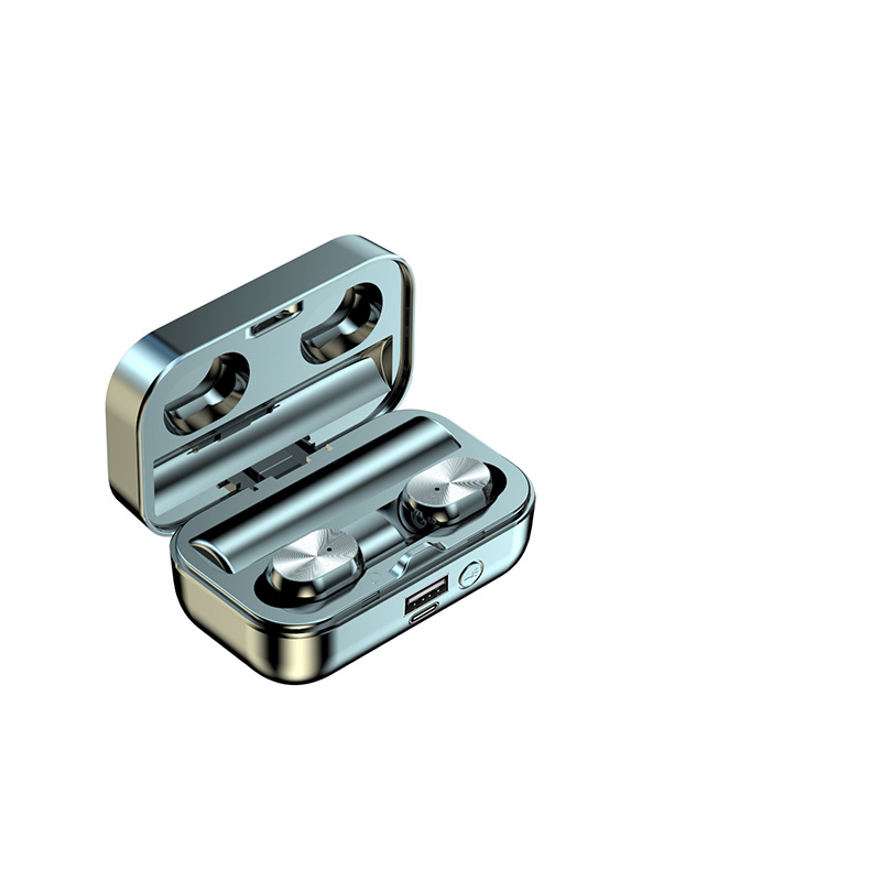 无线蓝牙耳机镜面款 T16工厂新款直供带手电筒大电量耳机