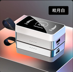 H3蓝牙耳机5.1TWS无线蓝牙金属镜面数显运动工厂直供