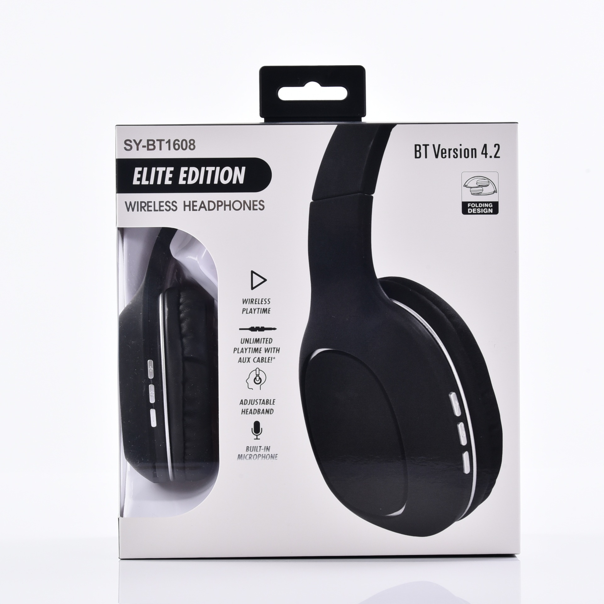 头戴式无线运动蓝牙耳机可折叠TF插卡5.0耳机SY-BT1608