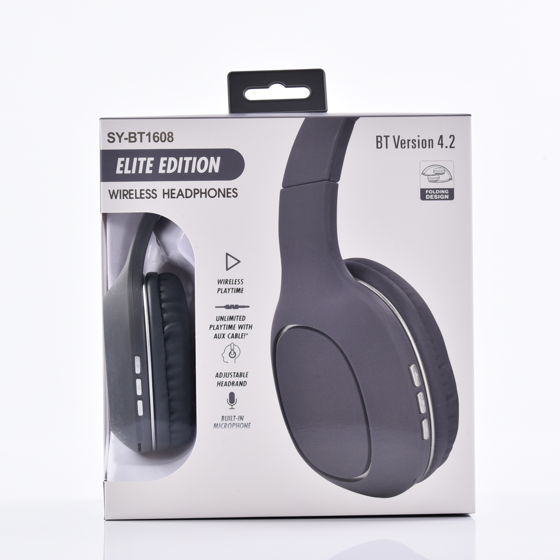 头戴式无线运动蓝牙耳机可折叠TF插卡5.0耳机SY-BT1608