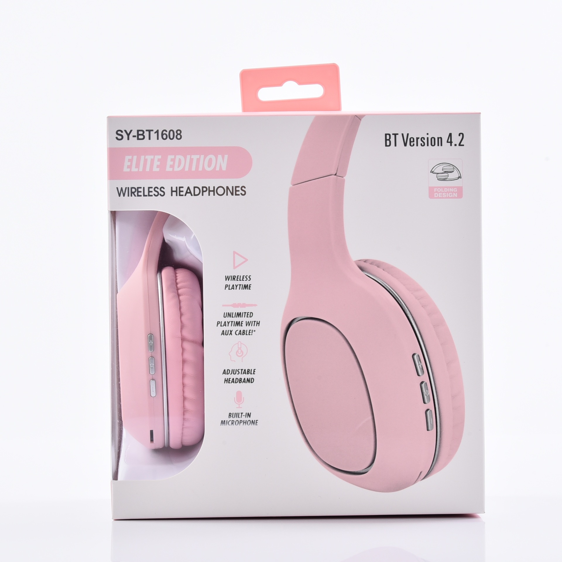 头戴式无线运动蓝牙耳机可折叠TF插卡5.0耳机SY-BT1608