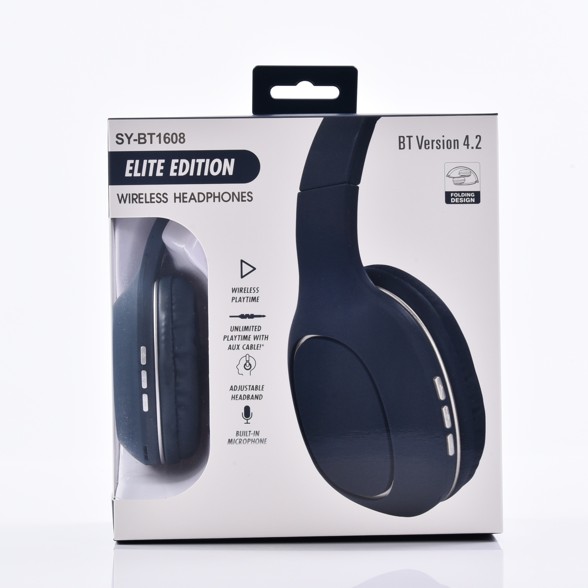 头戴式无线运动蓝牙耳机可折叠TF插卡5.0耳机SY-BT1608