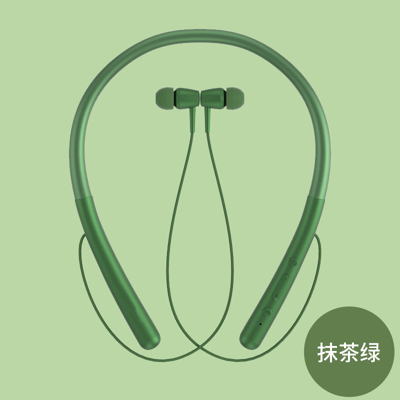 蓝牙耳机挂脖式无线运动降噪耳機批发颈挂式耳麦