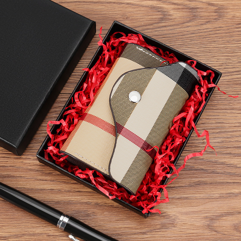 定制批发PU格纹仿皮钥匙包 欧美风 锁匙包亚马逊速卖通爆款