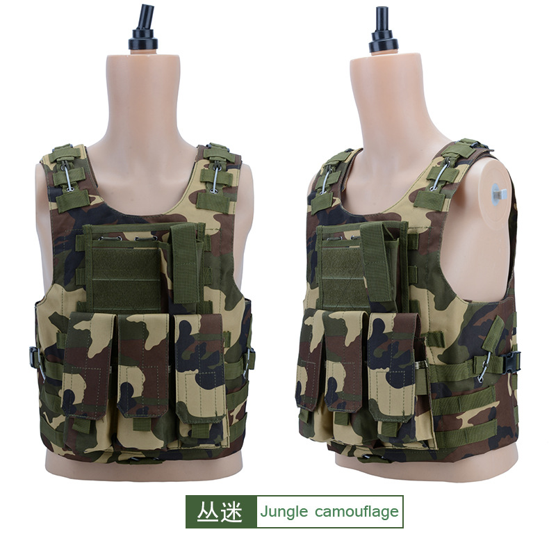 战术背心马甲男士户外多功能骑行服训练背包运动装备