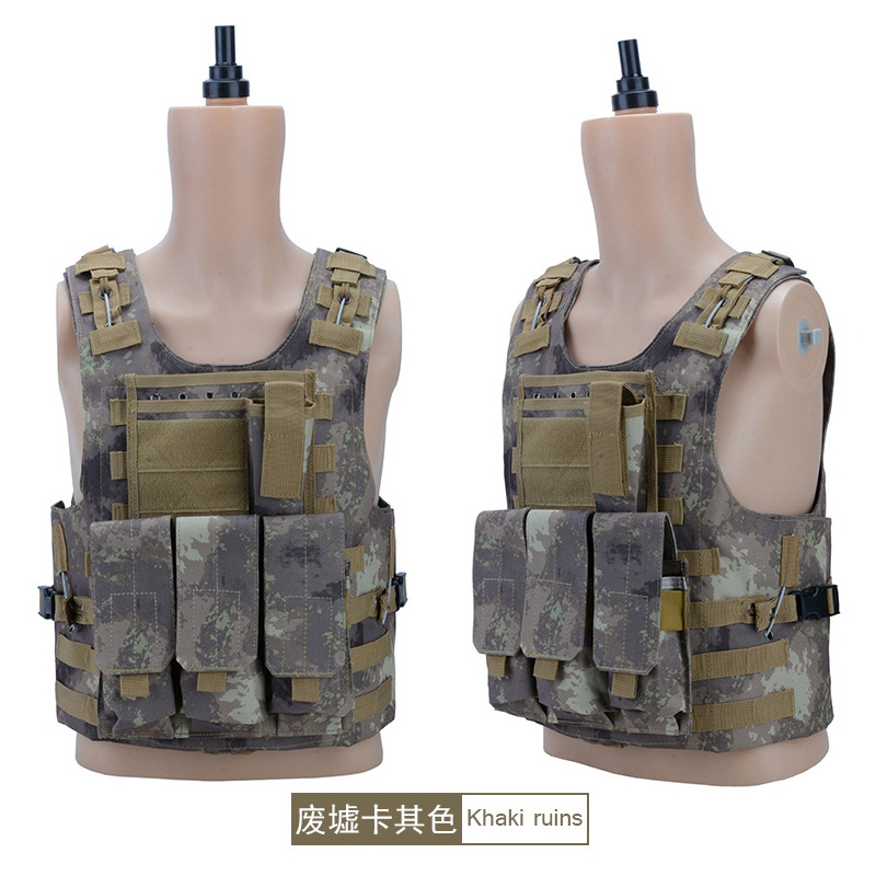 战术背心马甲男士户外多功能骑行服训练背包运动装备