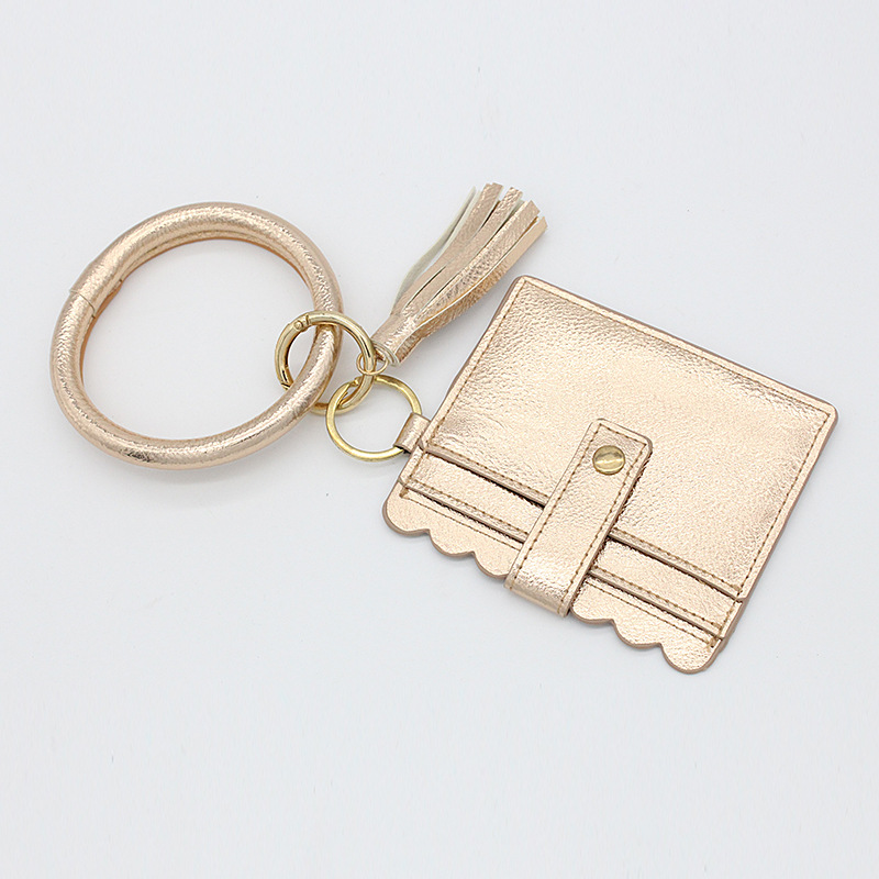 欧美热销豹纹手镯钥匙扣手环PU皮革爆款包包卡套卡包