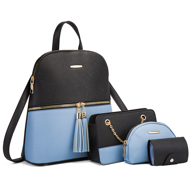 2023新款欧美时尚双肩包多功能子母套装包背包