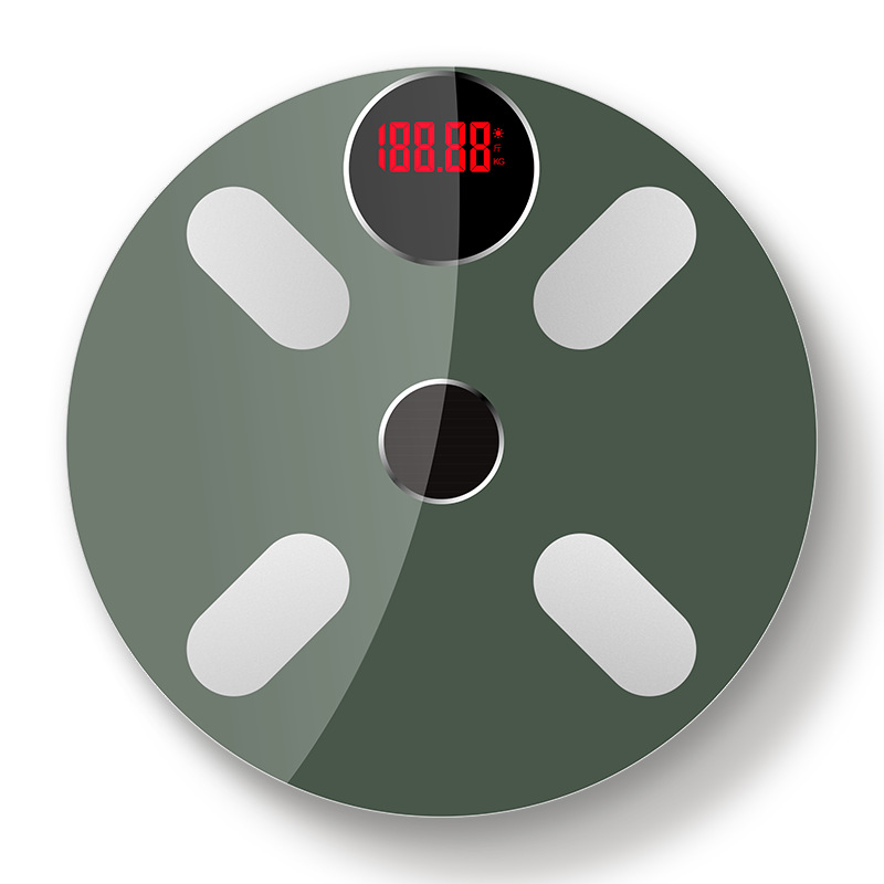 网红直播爆款电子称APP家用蓝牙智能体重秤体脂英文一件代发
