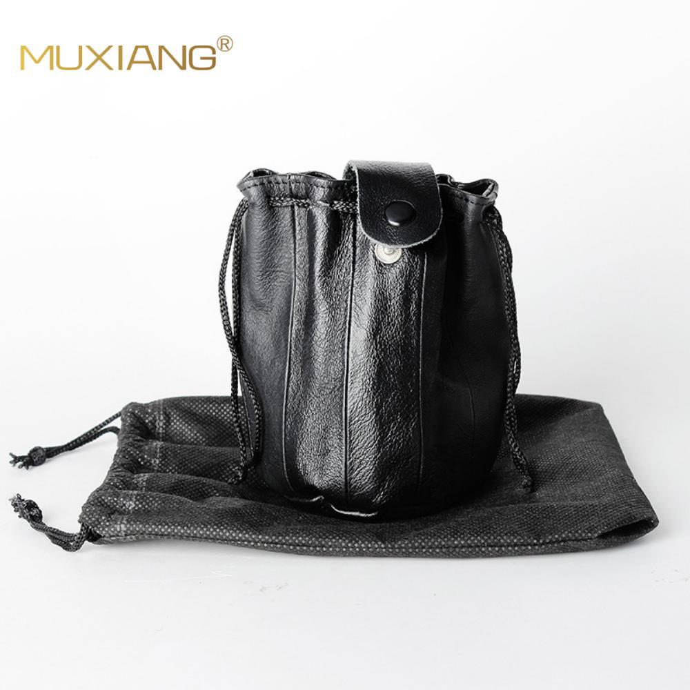 木香外贸真皮烟斗包头层牛皮袋烟草烟丝包烟斗烟具收纳包