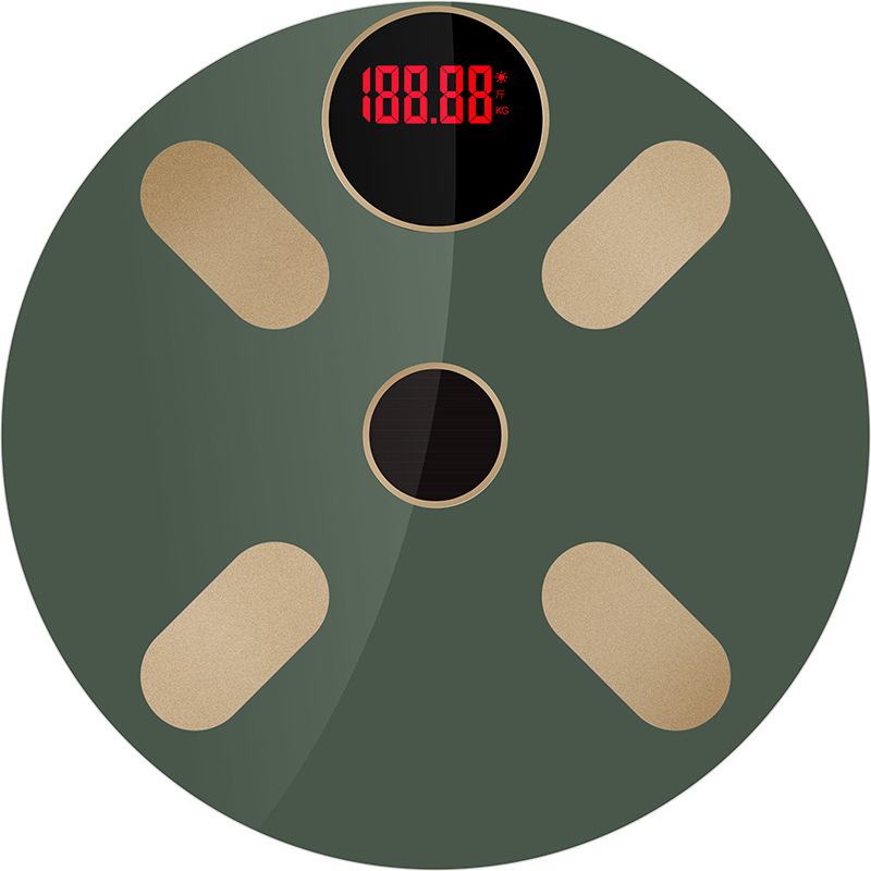 网红直播爆款电子称APP家用蓝牙智能体重秤体脂英文一件代发