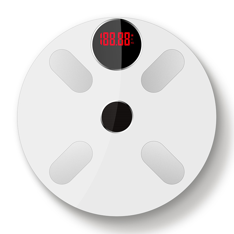 网红直播爆款电子称APP家用蓝牙智能体重秤体脂英文一件代发