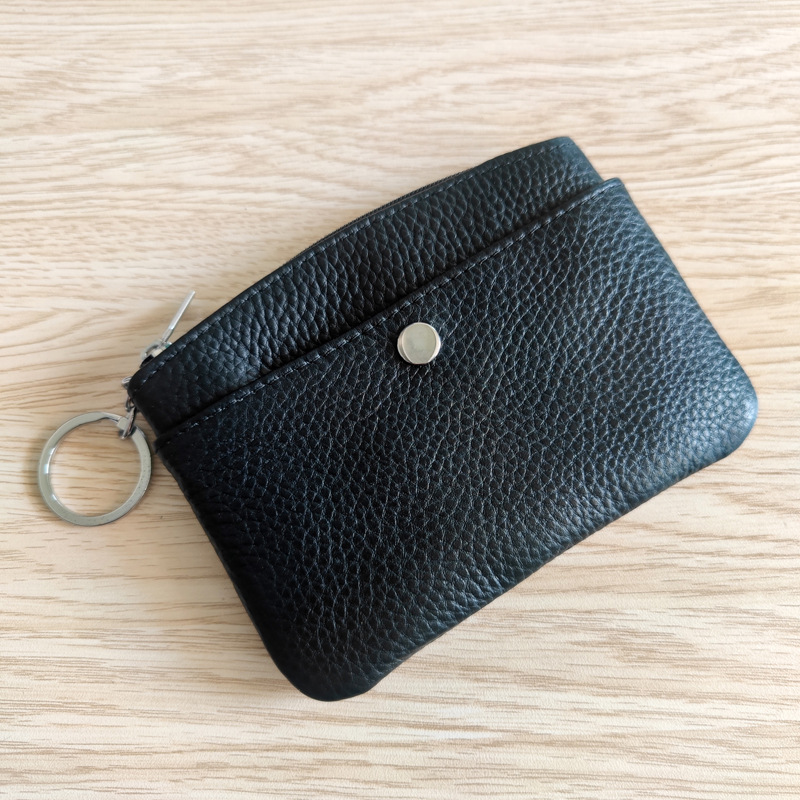 零钱包头层牛皮短款钥匙包真皮卡包小钱包厂家批发