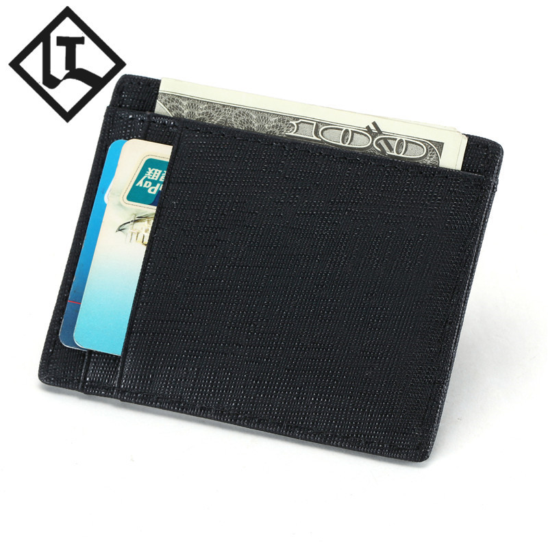 真皮卡包 多卡位十字纹rfid防磁卡套 超薄卡包