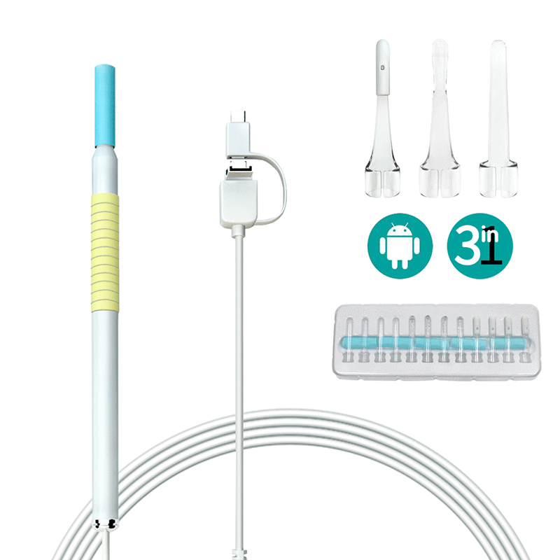 促销 6国语言 耳勺神器 可视 吸耳5.5mm可视耳勺内窥镜
