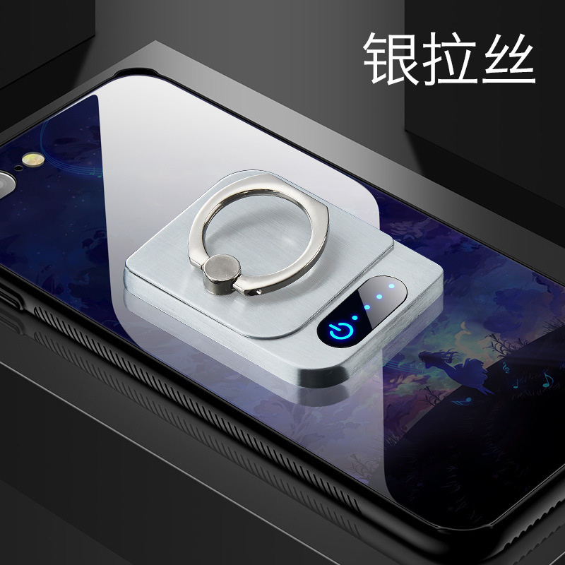 FS805指环手机支架点烟器USB充电打火机外贸爆款个性定制刻字