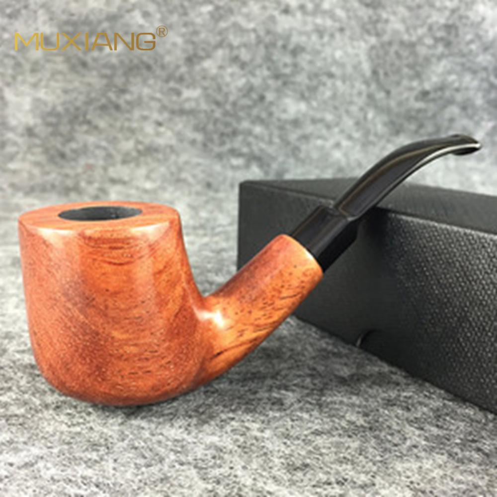 木香木制烟斗花梨木烟斗男士烟具活性炭滤芯木质烟斗厂家