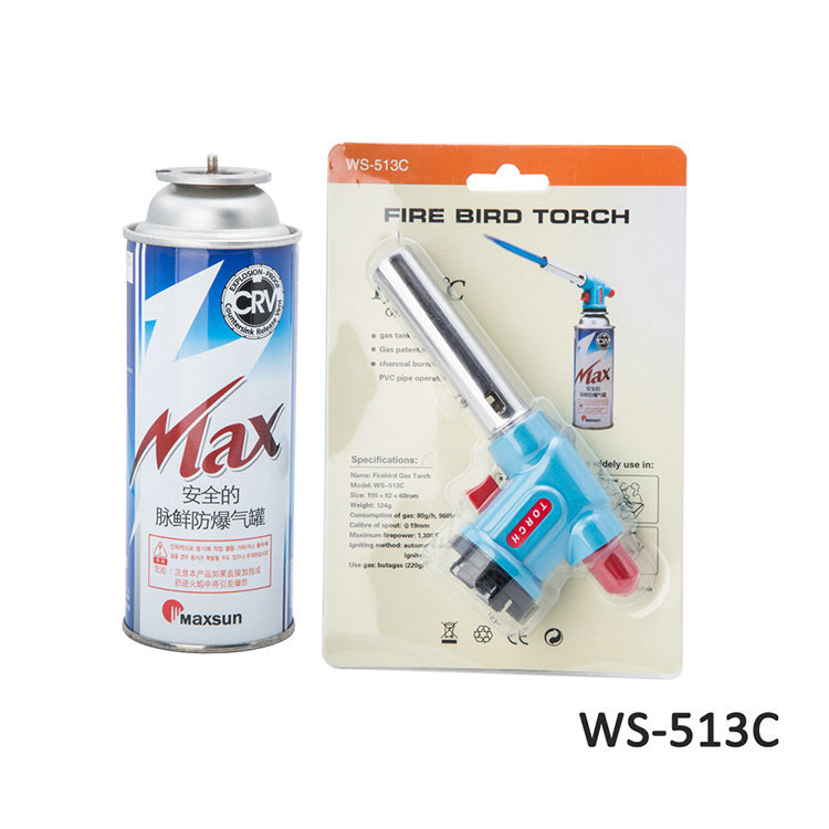 供应 户外点炭烧烤卡式喷火枪 烘焙枪头 卡式喷枪头513