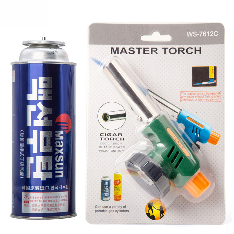 供应 户外点炭烧烤卡式喷火枪 烘焙枪头 卡式喷枪头7612