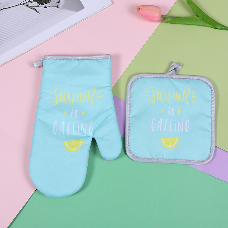 微波炉手套垫子两件套创意防烫防热手套垫子烘焙工具