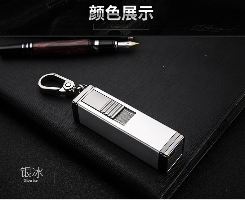 速卖通日本站迷你便携式挂扣烟灰缸充电打火机电子点烟器
