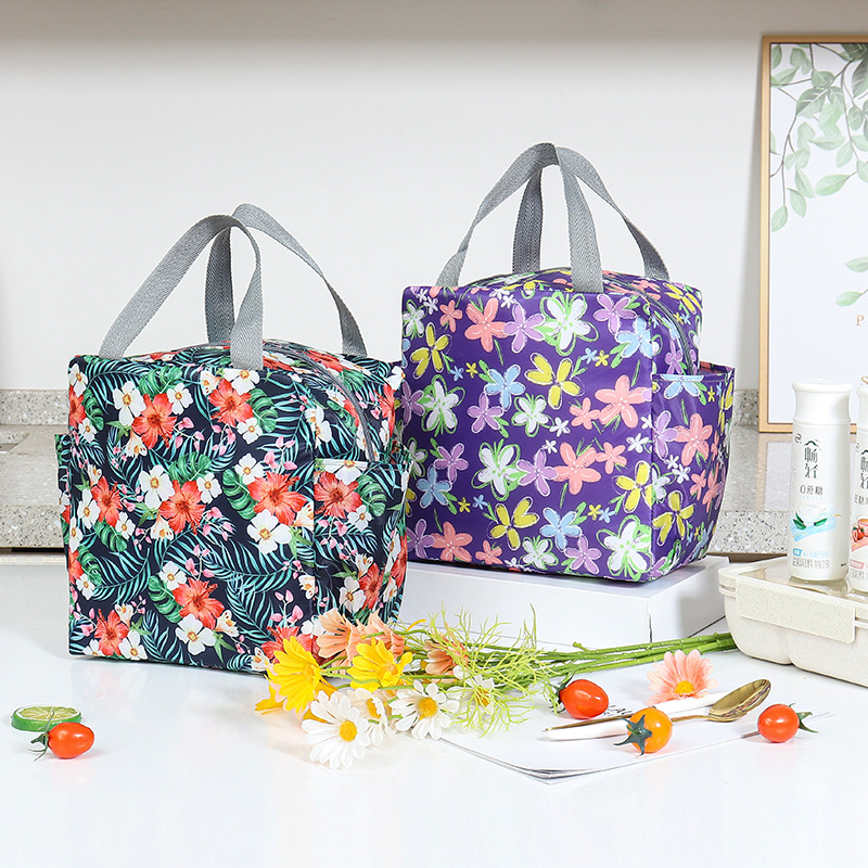 铝箔加厚午餐包双口袋便当包阳离子防水保温饭盒包袋