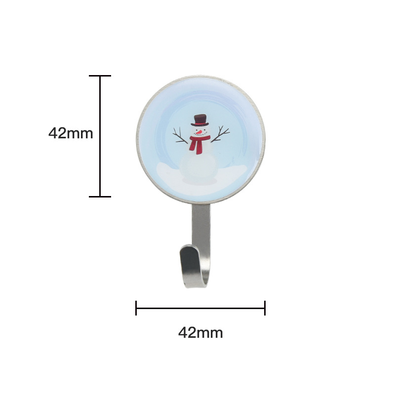 爆款不锈钢挂钩强力粘钩门后衣钩五金挂钩免打孔免钉衣帽钩