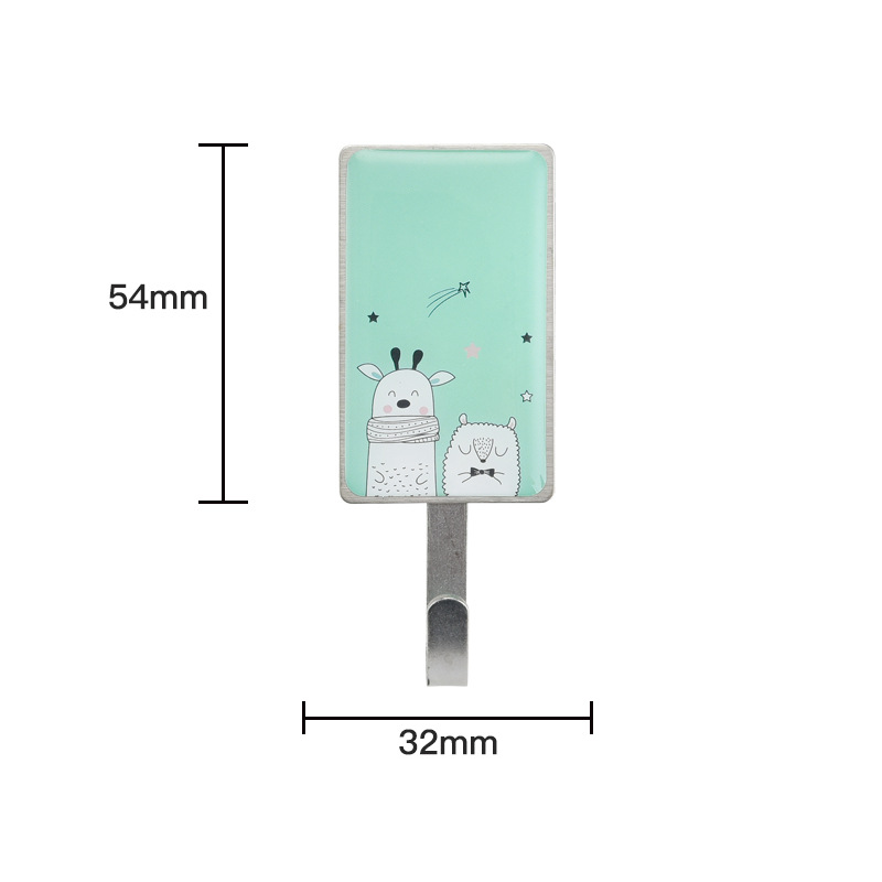 爆款不锈钢挂钩强力粘钩门后衣钩五金挂钩免打孔免钉衣帽钩