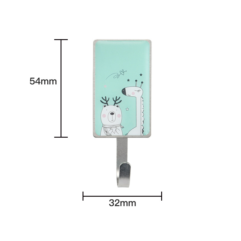 爆款不锈钢挂钩强力粘钩门后衣钩五金挂钩免打孔免钉衣帽钩