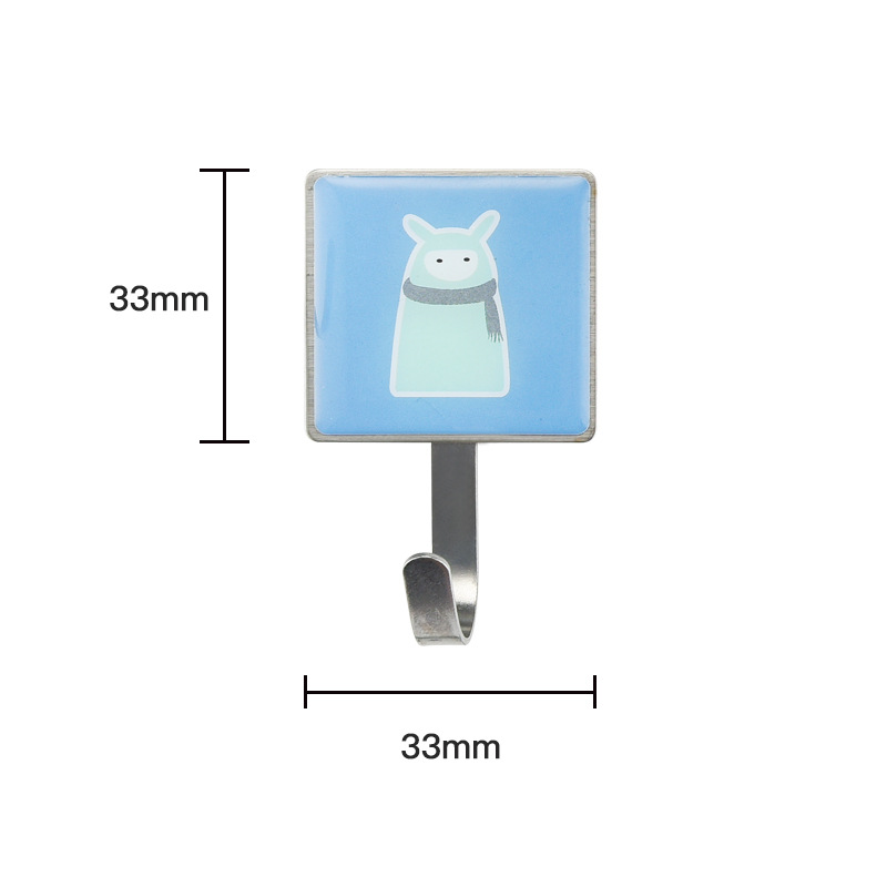 爆款不锈钢挂钩强力粘钩门后衣钩五金挂钩免打孔免钉衣帽钩